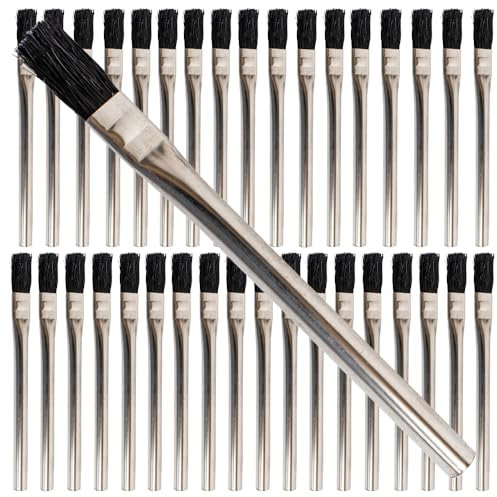 Acid Flux Brosse 15,2 cm LG fer à souder, plomberie, colles, Touch UPS, Étain, poignée avec têtes de crin de cheval. Excellent peu Pinceaux pour de nombreuses utilisations dans la maison. Excellent