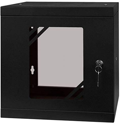 Stalflex RC10-6U-300GB Rackschrank 10 6HE 300mm Glastür schwarz