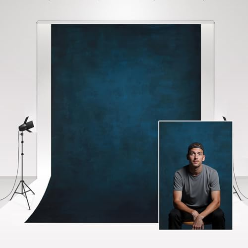 Kate Dark Blue Backdrop 3x3m Retro Abstract Texture Photo Background for Portrait Photography Shoots Prop
