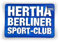 Hertha BSC Berlin Frühstücksbrettchen Schriftzug 2er-Set, Schneidebrett, Brettchen - Plus Lesezeichen I Love Berlin
