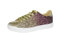 LUCKY STEP Womens Glitter Sneakers Lace up Fashion Sneakers Sparkly Casual Shoes for Women (Gold, 11US-42EU-9UK)