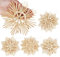 ilauke 12 Stück Strohsterne Anhänger- Große Strohsterne Weihnachtsbaumschmuck- Natürlicher Stroh-Anhänger für Christbaum-Schmuck| Ø ca 15 cm