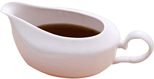 XXXXW Cruche à Lait Sauce Bateau avec fuselé Spout Porcelaine Saucière Vaisselle en Porcelaine Facile Verser la Sauce Saucière Saucière Saucière Pot à Lait Saucière