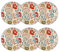 NOVASTYL - Lot 6 assiettes plates jaipur 27cm en grès - 2614621