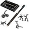 RoserRose Fidget Pen, Magnet Stift, Magnetischer Kugelschreiber, Ostergeschenke Erwachsene Kinder, Coole Gadgets, Geschenk für Männer, Lustige Geburtstagsgeschenk Jungen Geschenke - Schwarz