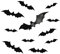 HLIWS 3D Halloween Chauves Souris Autocollants,4 tailles,Chauve Souris Suspendu,44 Pièces,pour Décorations Murales, Articles de Fête D'halloween
