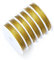 TNDYIG 1 Rolle 0,3/0,5/0,6 mm aus Edelstahl, Perlen, Schmuck, Kordeln, für Armbänder zum Selbermachen, Herstellung von Halsketten (Color : Gold, Size : 1,0 mm - 8 Meter)