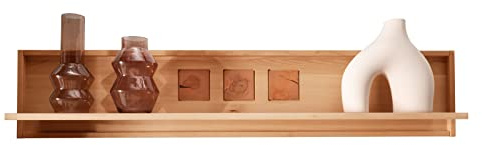 möbelando Wandboard >WZ-0315< (BxHxT: 150x30x22 cm) in Natur geölt - 150x30x22 (BxHxT)