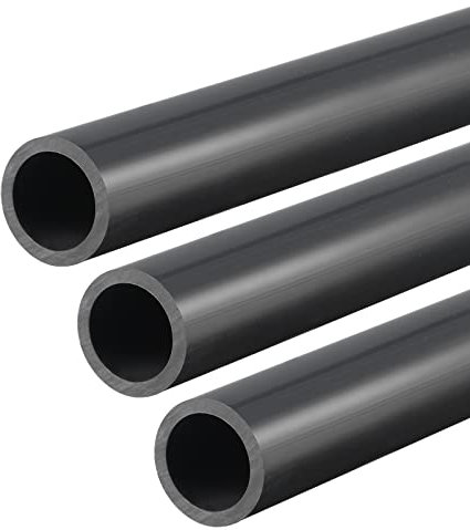 DMiotech ID 16mm OD 20 m, 0,5 m Longitud PVC Rígida Tubería Redondo Tubo Negro para Agua Tubería Cable Manguito 3uds