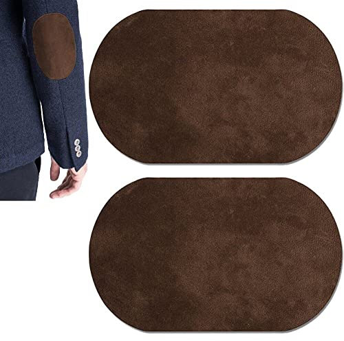 Oval Elbow Suede Fabric Appliques Cloth 2pcs/Set Iron on and Sew on Knee Patches Elbow Knee Patches Clothing Accessories