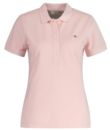GANT Damen Slim Sheild Cap Sleeve Pique Polo, Faded PINK, XS
