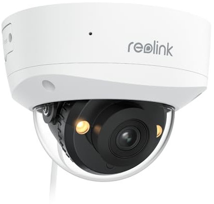 Reolink 4K UHD PoE Überwachungskamera, mit Ik10 Vandalismusschutz, Farbnachtsicht, intelligenter Personen-/Fahrzeug-/Tiererkennung, Zwei-Wege-Audio, Einer schwenkbaren Innenhalterung, RLC-840A