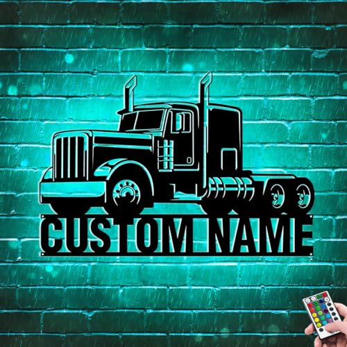 Letrero de neón personalizado para tractor agrícola, luz nocturna de tractor de metal, 16 colores que cambian con control remoto, decoración de dormitorio, cumpleaños, Navidad, regalo para niños,