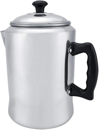 NobeOnbe 3L Aluminum Alloy Coffee Maker Pot, Percolator Tea Kettle Stove Top with Lid, Stove Top Coffee Pot, Milk Tea Pot