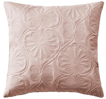ROOM99 Leila 45 x 45 cm Zierkissenbezüg Kissenbezüg Kissenhüll Dekorative Dekokissen Wurfkissenbezug Deko Aesthetic Modern Schlafzimmer Wohnzimmer Puderrosa,1 Stück