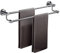 Doppelstange Handtuchhalter Badezimmer Handtuchhalter Edelstahl Handtuchhalter Küche Wandmontage Klebstoff Kein Bohren für Badezimmer Toilette,Gebürstet,30cm (Brushed 60cm)