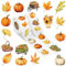 A1diee Christian Pumpkin Halloween Stickers - 1000Pcs in 2 Rolls with 16 Jesus Religious Patterns Autumn Decal for Thanksgiving Halloween Party Favor Supplies Gifts Bottle Laptop (Orange Yellow)