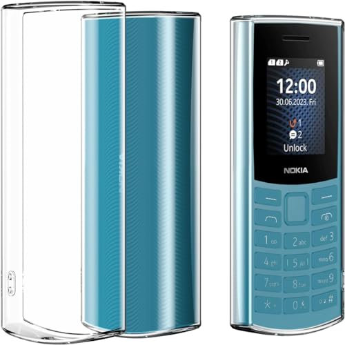 PIXFAB for Nokia 105 (2G) (2023) Case, [Ultra Slim] Scratch Resistant TPU Gel Rubber Soft Skin Silicone [Protective Case] Cover for Nokia 105 (2G) (2023) - Clear