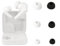 For CMF by NOTHING BUDS Pro 2 Earbuds Eartips Earcap Ear Tips Cover Silicone S/M/L Replacement For CMF by NOTHING BUDS Pro 2 Earphone 6pcs (BLACK)