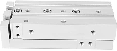 ANKROYU MXS12 Pneumatik-Luftzylinder, Führungsschienenzylinder, Schiebetischzylinder, hochpräziser doppeltwirkender Zylinder, robuste pneumatische Ausrüstung (MXS12-50)