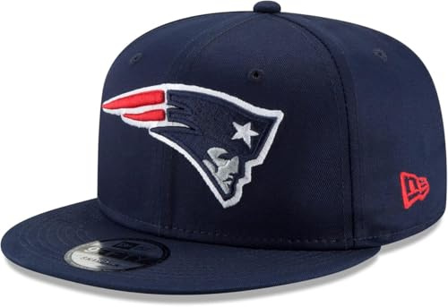 New Era NFL 9FIFTY Team Color Adjustable Snapback Hat Cap - One Size, New England Patriots - Navy, One Size