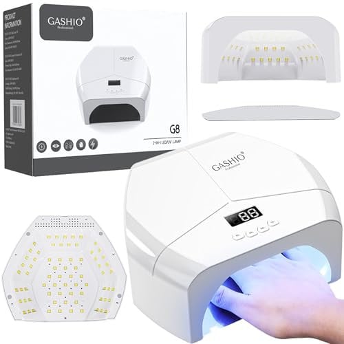 GASHIO® UV Lampe Für Gelnägel - UV LED Lampe Für Gelnägel - Led Nagellampe - Nageltrockner LED - Nagellampe mit Timer und Sensor - Nageltrockner Für Alle Nagellacke 268W Dual