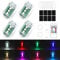4 Stück Strobe Drone Light, Drahtloses Auto LED-Blitzlichter mit Fernbedienung, 8 Farben Hochhelle LED-Flugzeug-Blitzlicht und USB-Aufladung, Drohnen Antikollisionslichter für Auto, Motorrad.
