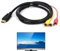 1PCS HDMI Male to 3RCA Cable Simple and Easy Audio Video Av Adapter Hd Conversion Line Red Yellow White Cable to HDMI Suitable for TV/HDTV/DVD/1080P/Most Lcd Projectors Device 1.5m