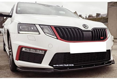 Oneway Frontspoiler kompatibel mit Skoda Octavia III RS HB/Kombi 2013-2016 - Schwarz glänzend