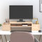 Tidyard Support pour Moniteur 70x27,5x15 cm Bois de pin Solide, Support de Moniteur, Rehausseur d'écran de Bureau Meuble TV de Moniteur pour Ordinateur, TV, Imprimante