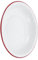 KOCKSHION Enamel Serving Plate Deep Enamelware Dinner Platter for Pasta Salad Snacks and Soup Easy to Clean for Camping Outdoor Picnics and Family Gatherings