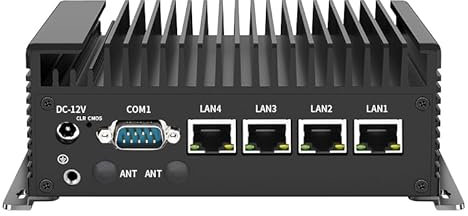 Mini PC industriale, Mini PC senza ventola N100 con processore Quad Core (3,4 GHz), 4K 2HD/USB3.0/Win 11, mini computer desktop Quad 2.5G LAN, WiFi/4G, EDP, NO RAM NO SSD (32 GB RAM 1 TB SSD)