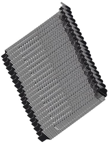 DIYEAH Pci Slot Covers Compatible with Atx and Matx Computer with Dust Prevention and Easy to Clean Features 20pcs Metal Mesh Black Ventilated Pci Blanking Plates for Computer Case