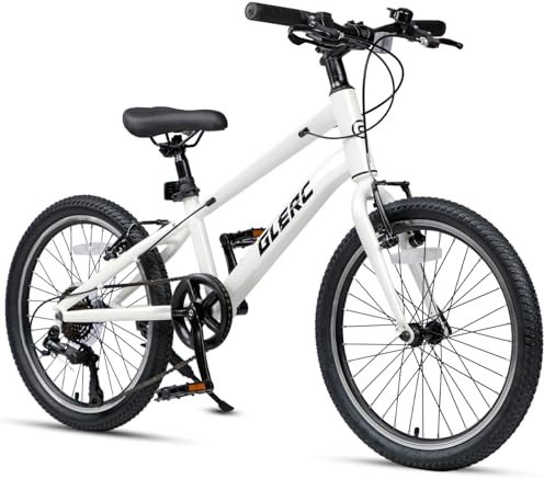 Glerc Mesa 20 24 Zoll Kinderfahrrad für 6 7 8 9 10 11 12 13 14 15 Jahre alte Jugendliche und Teenager, 7-Gang Fahrrad mit robustem Rahmen und V-Bremsen, Mehrere Farben verfügbar