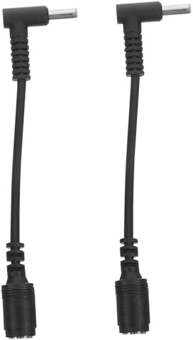 LOLIPPYY 2stücke Power Supply Adapter Kabel Buchse Zu Stecker Gebogen Mit Stift Kompatibel Für Hp Ultrabook Langlebig Reiner Kupferkern Einfache Installation Schwarz