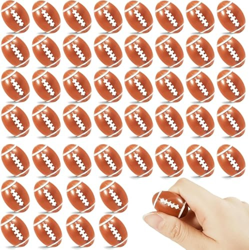 GW Box 50 Pcs 1.1 Inch Mini Resin Football Mini Sport Balls