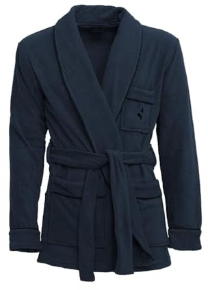 Moda Egidio Giacca Longewear Pile Uomo Navigare Scollo Sciallato
