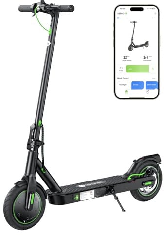 isinwheel S9Pro Trottinette Électrique Adulte,Autonomie 30 km,Electric Scooter 350W,Vitesse 6/15/25 km/h,Double Frein,Pneus 8,5 Increvables,Suspension Intégrée,Pliable
