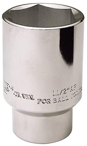 Draper 26916 Expert Hub Nut Socket, 1/2 Square Drive, 38mm, 1.1/2 AF , Blue
