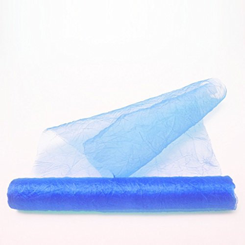 Deko AS GmbH Crashorganza-Tischläufer hellblau - 28 cm breit - Rolle 5 Meter - 68280 70-R 280