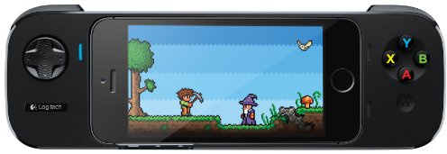 Logitech PowerShell Manette de Jeu iOS Noir - Accessoires de Jeux vidéo (Manette de Jeu, iOS, Analogique, D-Pad, avec Fil, Noir)
