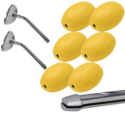 Savon jaune rotatif écolier Provendi (lot de 6) + 2 porte-savons à clip