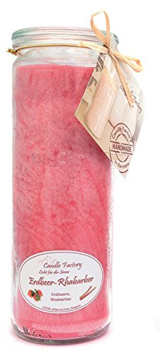 Candle Factory Duftkerze im Weckglas Big Jumbo Duft: Erdbeer Rhabarber