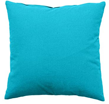 Enjoy Home Kissen, Baumwolle, 40 x 40 cm, 350 g, türkis, 40 x 40