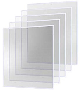 empasa Insektenschutz Fliegengitter Fenster Alurahmen Basic weiß braun anthrazit, 120 x 140 cm 5er SET