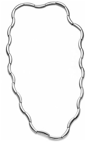 Breil, Collezione Flowing, Gioiello Donna in Acciaio Lucido, Bracciale - Collana, Versatile, Indossabile in Diversi Modi, Chiusura a Doppio Moschettone, Lunghezza 85 cm, Color Silver