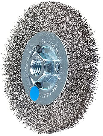PFERD Rundbürste ungezopft RBU | Ø 115x12mm M14 Edelstahl-Draht-ø 0,30 | 43502202 – für Winkelschleifer