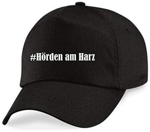 Reifen-Markt Base Cap Hashtag #Hörden am Harz Größe Uni Farbe Schwarz Druck Weiss