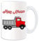Personalisierte Geschenkbox rot Dump Truck (Transport Design, weiß-auf das Nachricht/Name Einzigartige-Muldenkipper Muldenkipper, Auto, LKW-Construction, Road Arbeitnehmer Schrott LKW-Fahrer
