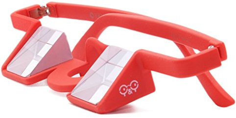 Y&Y Plasfun Sicherungsbrille, rot - YY Vertical Kletter-Sicherheitsbrille, Modern, Unisex, Rot, Bk7 Prismen, Stoßfest, Karabinerverschluss